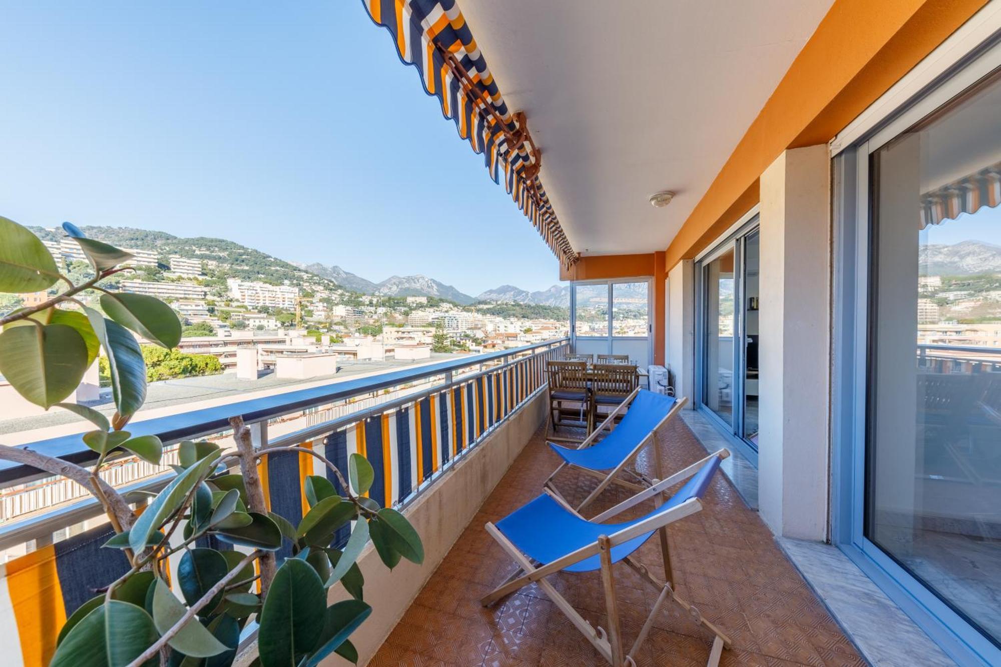 Apartment La Perle 2p Vue Terrasse 2 Mins Garage Clim