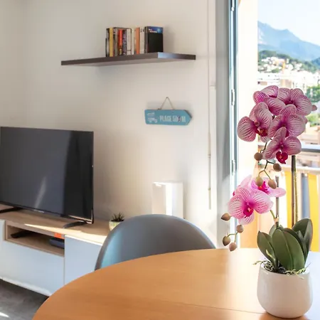 La Perle 2P Vue Mer Terrasse 2 Mins Plage Garage Clim Roquebrune-Cap-Martin Exterior photo